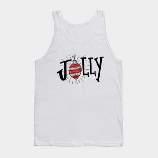 Holly Jolly, Christmas, Ornaments Tank Top